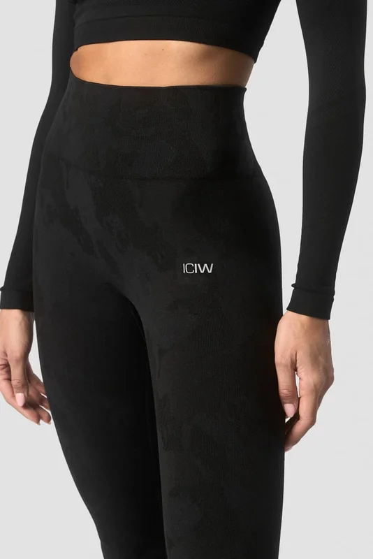 ICANIWILL - Camo Seamless Tights Black - Trikoot - Naiset - Treenivaatteet ICIW:ltä