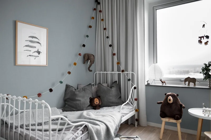 Boråstapeter Borosan 8633 Papperstapet Blå Tapet
