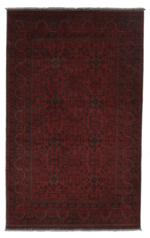 Afghan Khal Mohammadi Rug Oriental Black (Wool, )