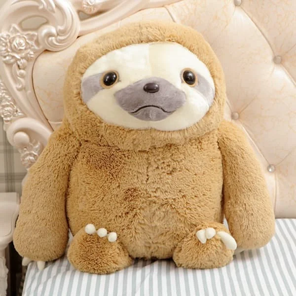 Plys til angst | Beroligende bamse | Tøjdyr dovendyr | Angstdyr | Maskinvaskbar plys | 50CM-FX-