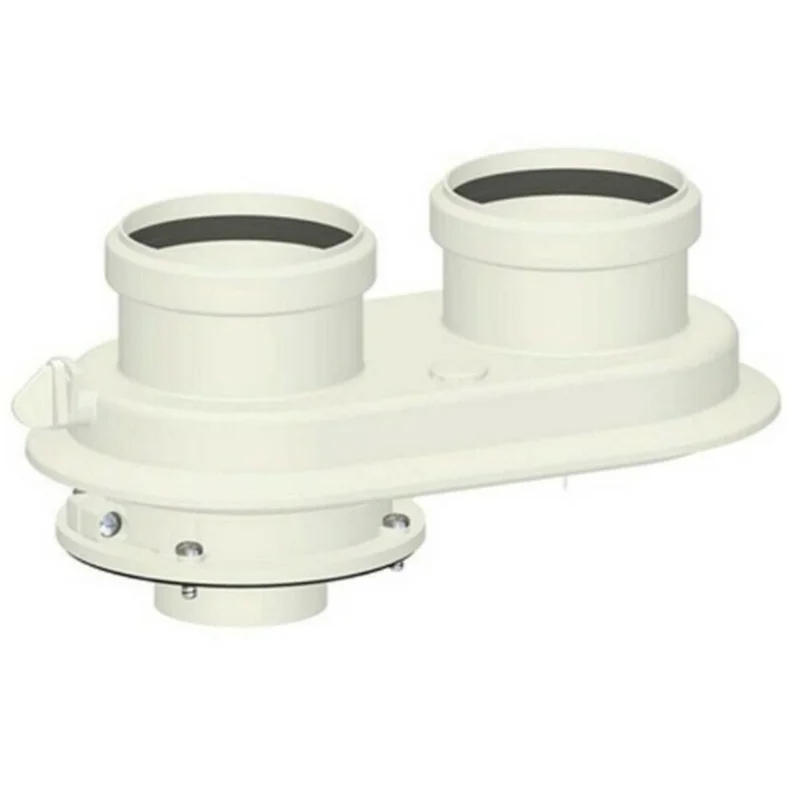 Kit sdoppiato scarico fumi universale ø 80/80 per caldaie a condensazione in PP - PABSD 06 D80