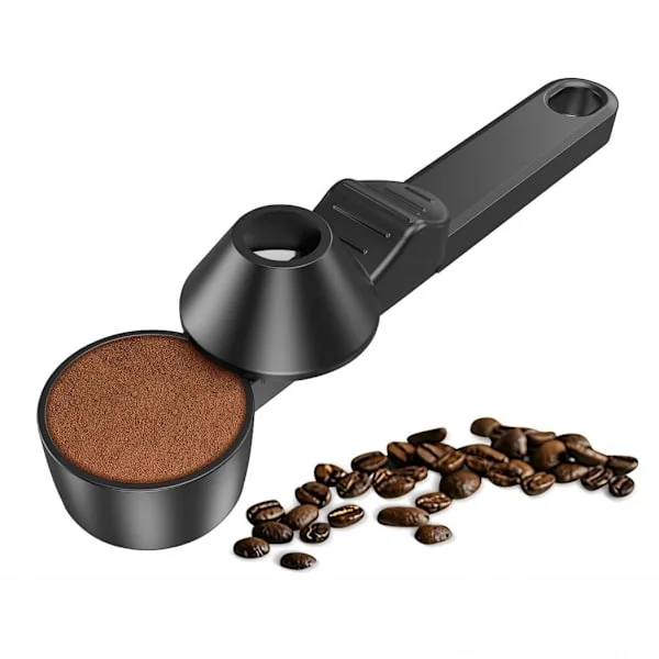 Återanvändbara, påfyllningsbara kaffekapslar med kaffeskopa och tratt, 2 matskedar kaffemått
