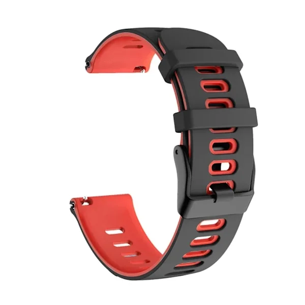 [RM]20 22 mm silikonrem för Garmin Venu 3 Band Forerunner 265 255 245 Music Vivoactive 4 Band för Garmin Venu Sq 2 Plus armband Svart Röd Black Red
