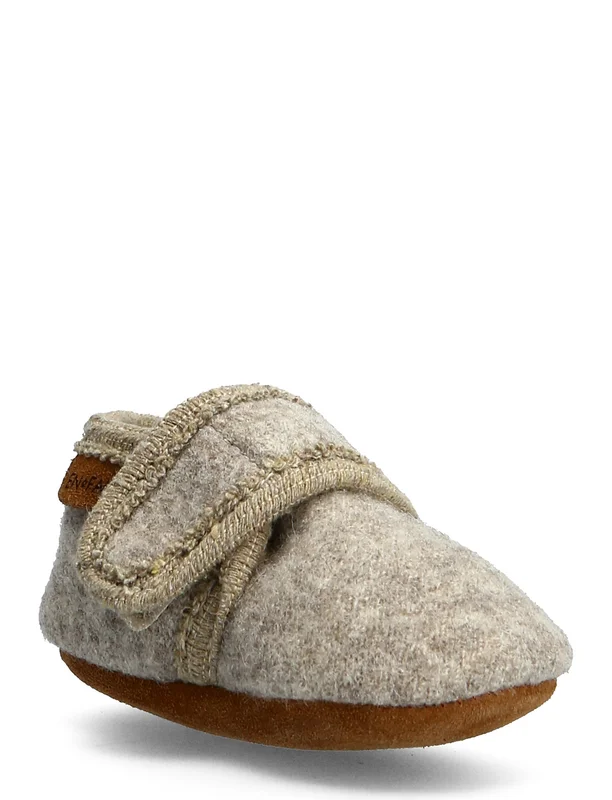 En Fant Baby Wool Slippers - Grey - 23-24