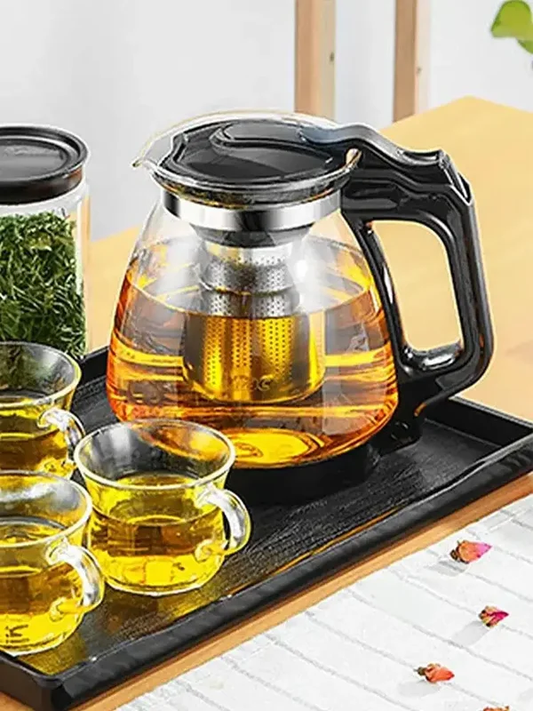 AliExpress - 1/2L Glas-Teekanne, hitzebeständige Glas-Teekanne, Puer-Wasserkocher, chinesischer Kung-Fu-Teekleidungskessel mit großer Kapazität und 