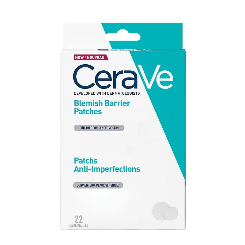 Spar 20% • Køb 2, CeraVe Blemish Control Barrier Patches 22 stk, Hudpleje, Renseprodukter, Renseservietter