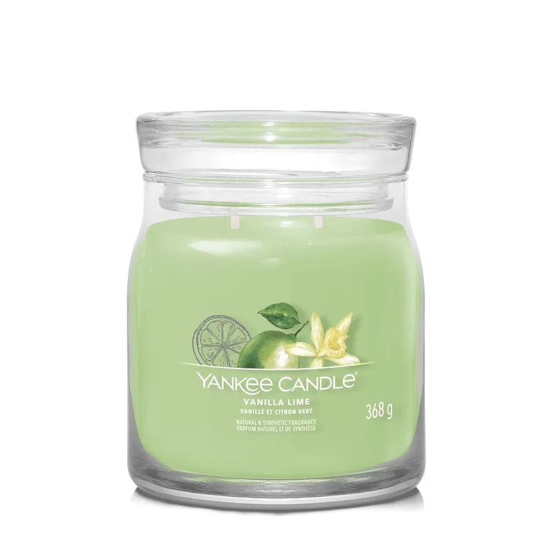 Yankee Candle Signature Jar Candles Vanilla Lime 368g - Candela Profumata