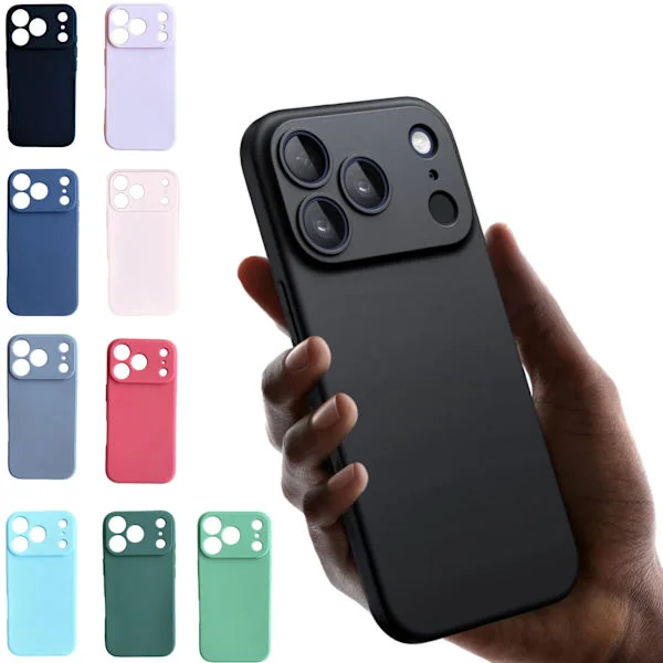 Silikon TPU skal Iphone 17 Pro Max fodral mobilskal -