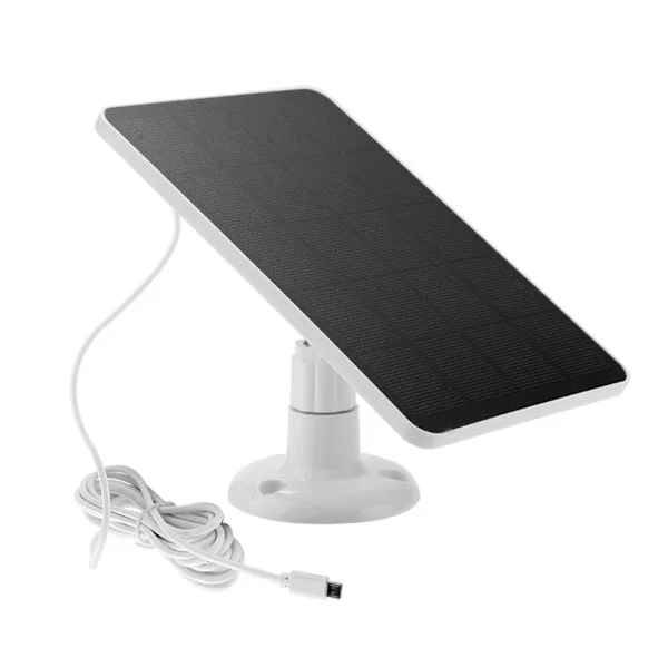 10W Solpanel Strömförsörjning Trådlös Utomhussäkerhetskamera Vattentät 5V MicroUSB-laddning Monokristallin Solpanel