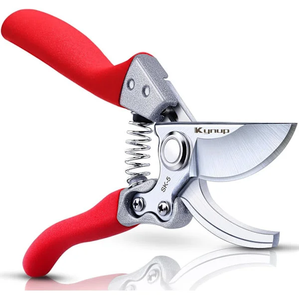 Grensakse & beskæresakse, professionelle grensakse, skarpt SK-5 stålblad, stærke og rustfri beskæresakse, ergonomisk skridsikkert håndtag, P