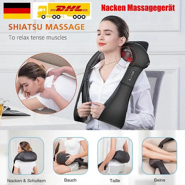 [RM]GETIT Massager Shiatsu massage neck massager shoulder massage heat function; neck massager Shiatsu massager with heat function neck shoulder 