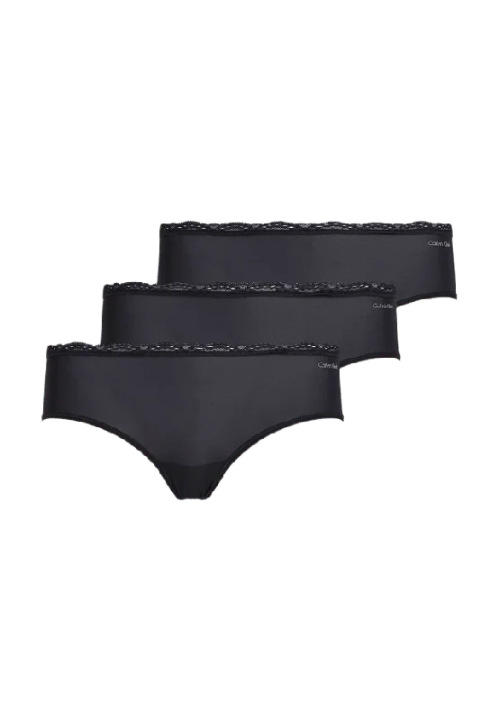 Calvin Klein 3 pack Hipster Trosa Trosor Dam Svart L