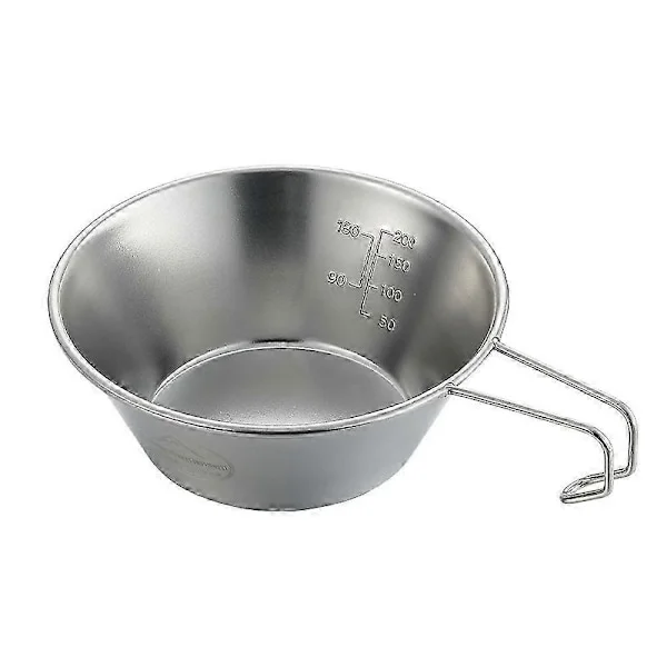 Campingkopp i rustfritt stål - Lett og kompakt kokekar, turkopp, kaffekopp, bolle