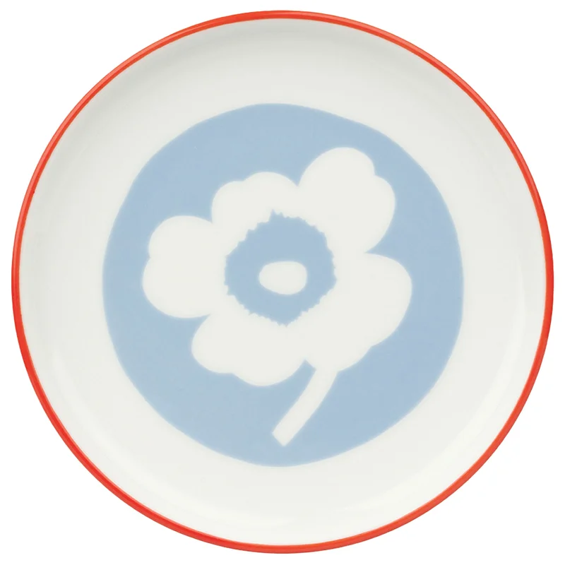 Marimekko Unikkov vati 13,5 cm, valkoinen/kirkkaan sininen/oranssinpunainen