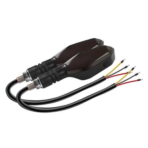 Par LED Motorcykel Blinkers Projektor Blinkers Motorcykel Ersättnings Blinkerslampa 27 Belysningslägen Flerfärgad
