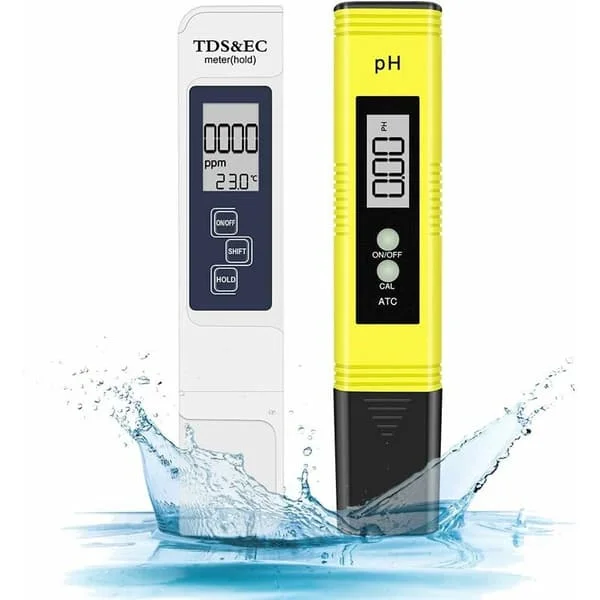 PH Meter, Pool PH Tester 4 in 1 PH Meter Electronic TDS Meter Water Quality and PH Test for Drinking Water Aquariums Hydroponics Swimming Pool