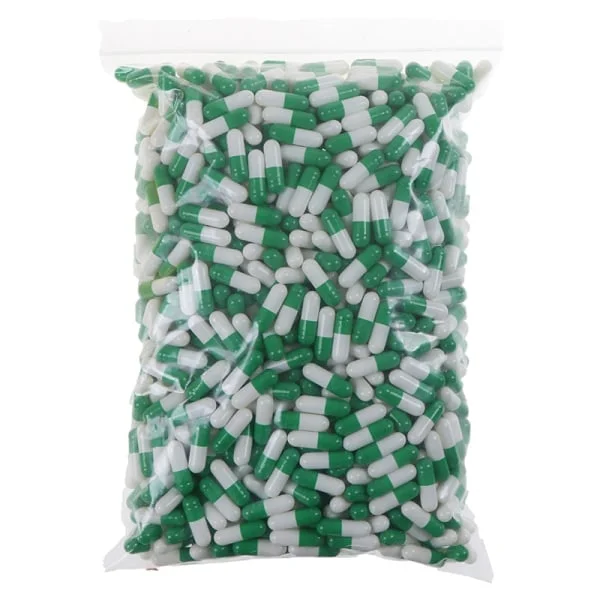 1000 Tomme Hard Gelatin Kapsler Størrelse 0# Gel Medisin