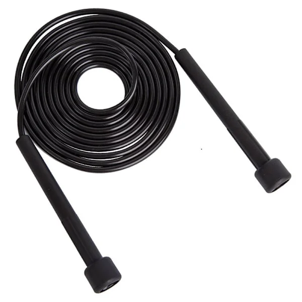 Speed Training Jump Rope (Black, 2.8m), Jump Rope for Adults, Home Training, Sports, Men, Women and Children - Non-slip Handle, Fast Jump Rope - Fitne