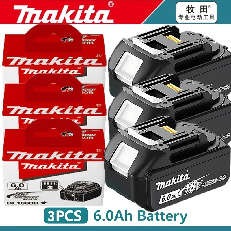 AliExpress - Batterie Makita 18V authentique 6ah, avec indicateur de batterie, batterie Makita rechargeable, batterie pour outils électriques BL1830 