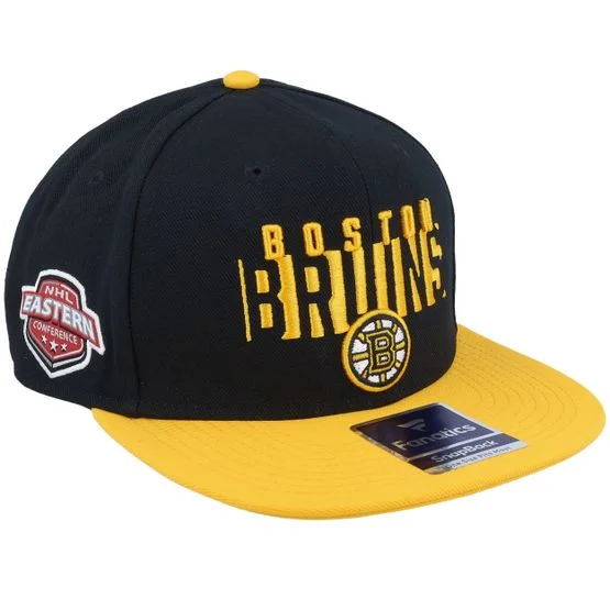 Fanatics - NHL Svart snapback Caps - "Boston Bruins Black/Yellow Gold Snapback " @ Hatstore