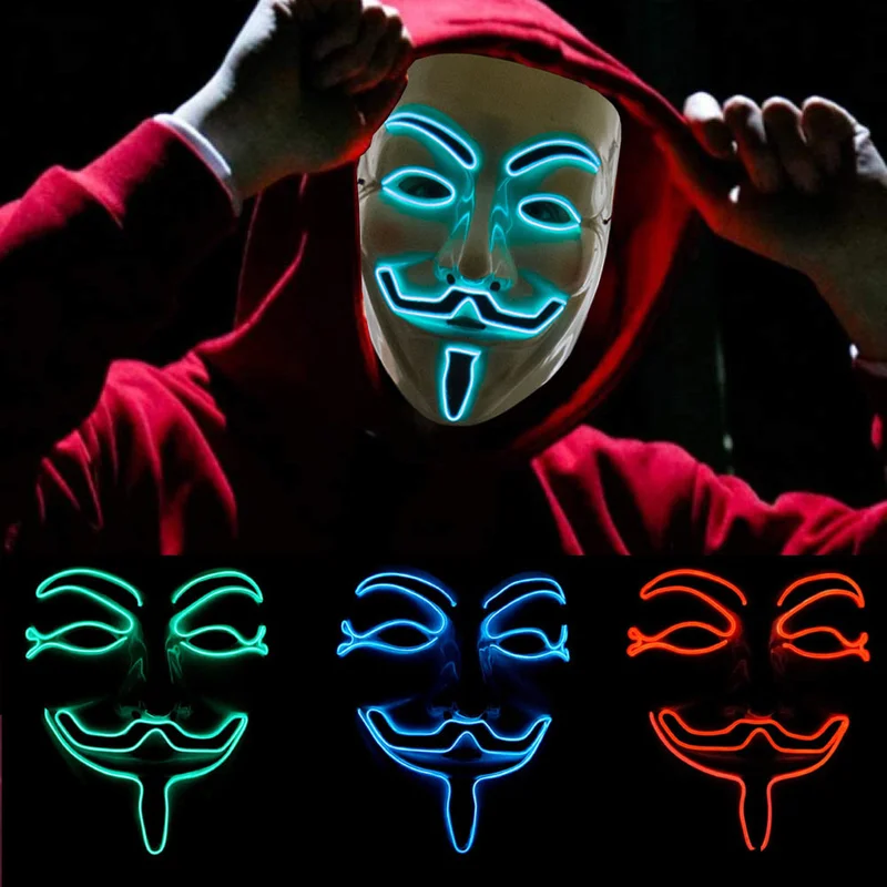 Anonymous LED Maske