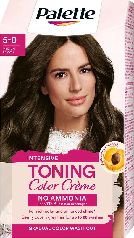 Spar 25% • Køb 2, Schwarzkopf Tonings farve 5-0 Medium Brown, Hår, Hårfarve, Toningsfarve