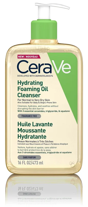 CeraVe CeraVe Hydrating Foaming Oil Cleanser 473 ml, Mænd, Skincare, Dermatologisk Skincare Til Mænd