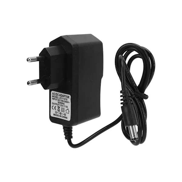 Universal EU-kontakt 12V 1A nätadapter för övervakningsbyte