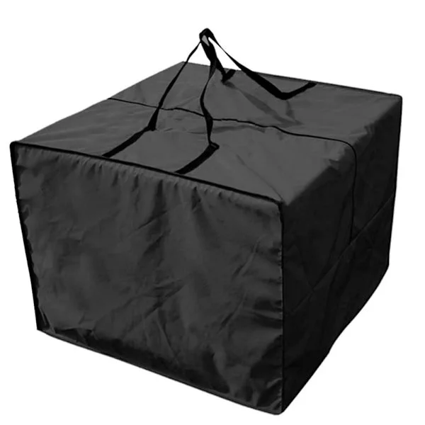 81x81x61cm Kvadratisk Förvaringsväska för Kuddar Utomhus Förvaringsväskor för Kuddar Vattentålig Allvädersskydd Med Dragkedja Och Handtag