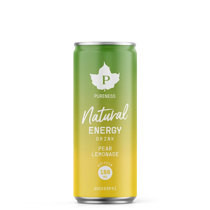 Pureness Natural Energidrikk 330 ml Pære Lemonade