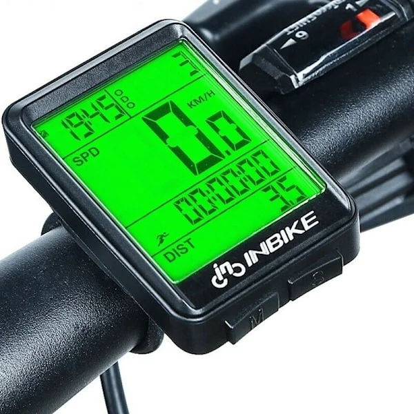 Trådløs cykelcomputer med radio, speedometer, multifunktion, trådløs - Perfet