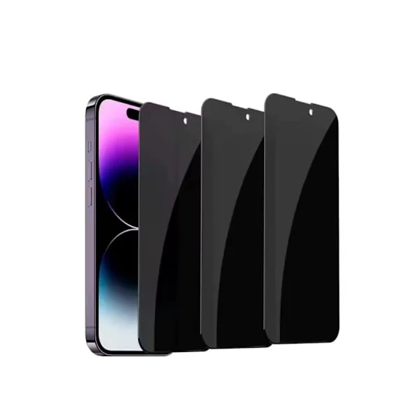 3-Pack iPhone 15 Skärmskydd Privacy i Premium Härdat Glas