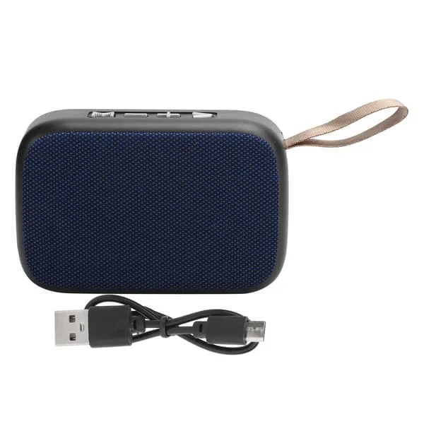 Bluetooth-högtalare Subwoofer Trådlös Stereo Portabel USB Mini Ljud med FM-radio Blå