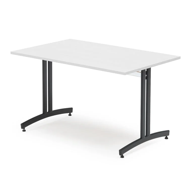 Kantinebord SANNA, 1200x800x720 mm, sort/hvid