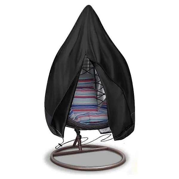 Hengende Eggstoltrekk, Vanntett 115 * 190cm 210D Oxford Stoff Heavy Duty Veranda Patio Cocoon Stol Hagemøbler Beskyttende Trekk Vann og U