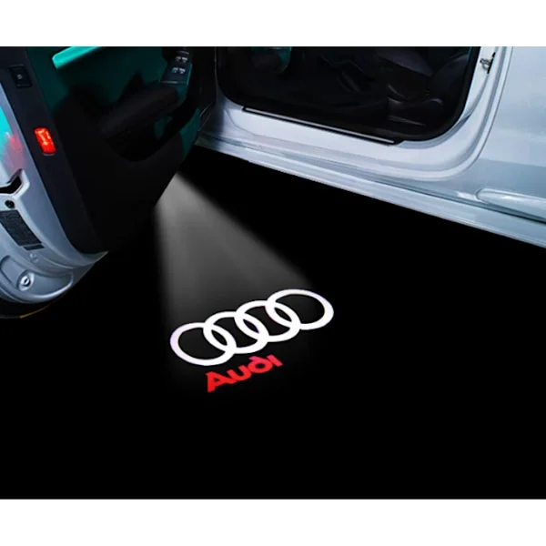 2x Tervetuliaisvalot Audi A4 A5 A6 A7 A8 Q3 Q5 Q7:lle, Laser Ovi Projektori Varjovalo [JUN]