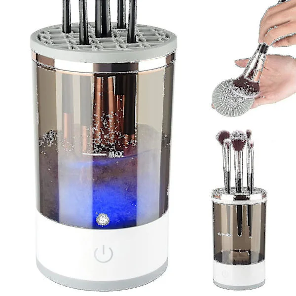 【DENGTU】Electric Makeup Brush Cleaner, Makeup Brush Cleaning Machine with Brush Cleaning Mat, Automatic Cosmetic Brush Cleaning Tool YY
