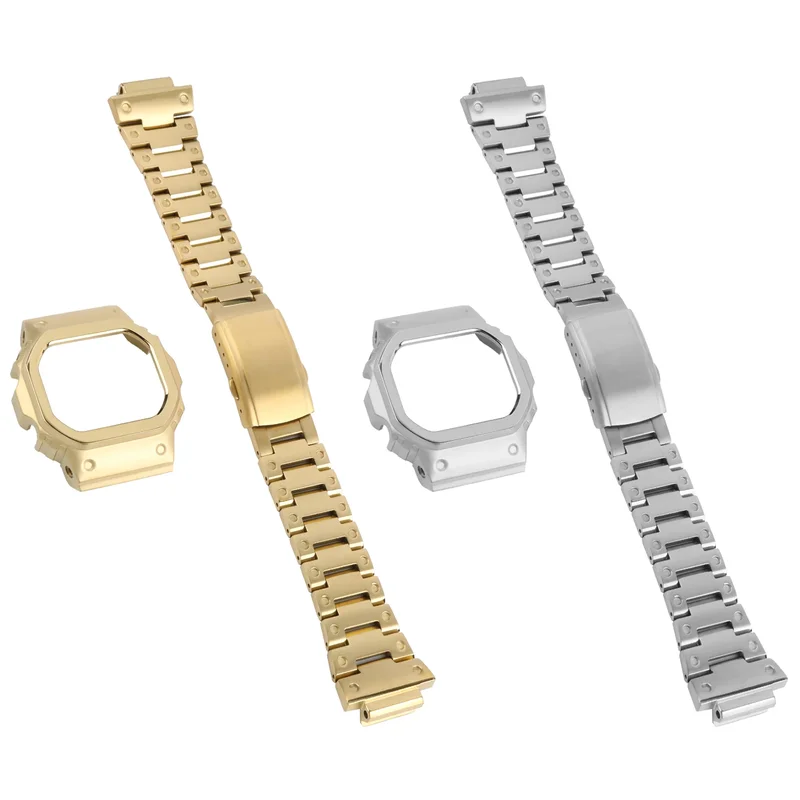 AliExpress - Set aus Titanlegierung für Casio G-SHOCK 3229 Mod Kit GW-M5610 DW-5600 GW-B5600 g-5600u Armband + Gehäuse Silber Schwarz Gold Armband 