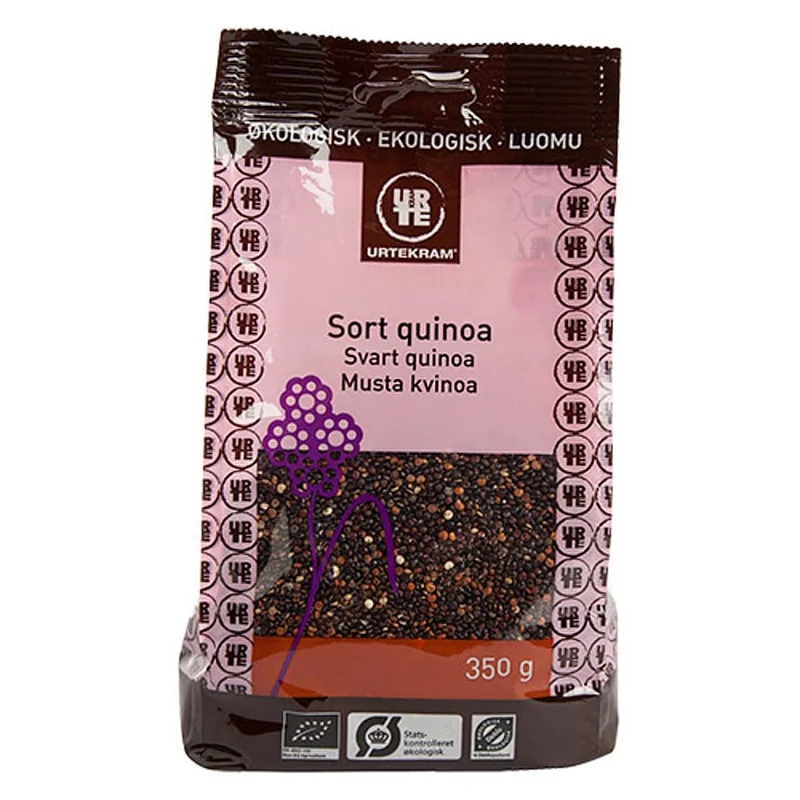 3 for 2 - Urtekram Quinoa sort Ø 350 g, Helse & Madvarer, Pasta, Ris & Bælgfrugter, Quinoa