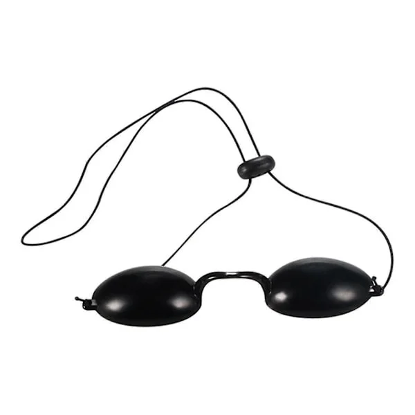 Flexibla solariesglasögon ögonskydd UV-glasögon portabla svarta glasögon skyddande ögonmask ögonskydd
