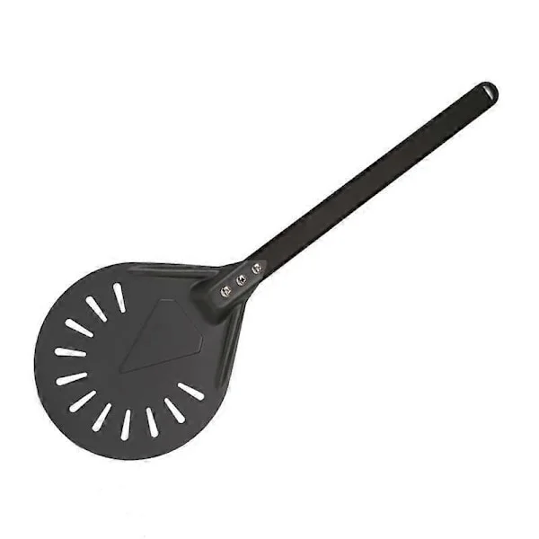 Perforerad Pizzaspade, Hårdanodiserad Aluminium Pizzaspade för Bakning av Hemmagjorda Pizzor, Bröd, Liten Rund Pizzaspade, 7 Tum Bet(FMY)