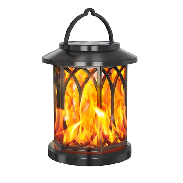 Solcelle lanterne flamme udendørs hængende lanterne have fakkel lanterne have græsplæne lanterne plug-in lanterne væg lanterne