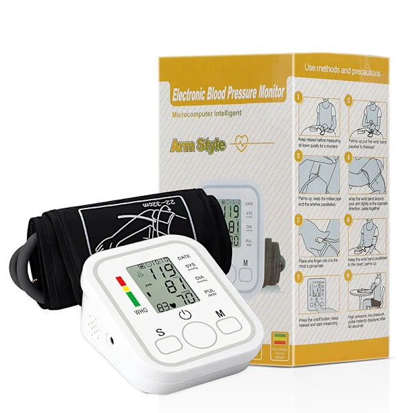 New Blood Pressure Monitor, Large Upper Arm Cuff, Digital Blood Pressure Monitors for Home Use, Arm Blood Pressure Monitor with Large Display