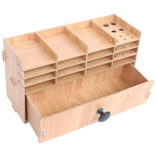 Diamond Painting Cross Stitch Wood Tool Container Box Diamond Embroidery Tray Organizer Holder Accessories, 1 pc set