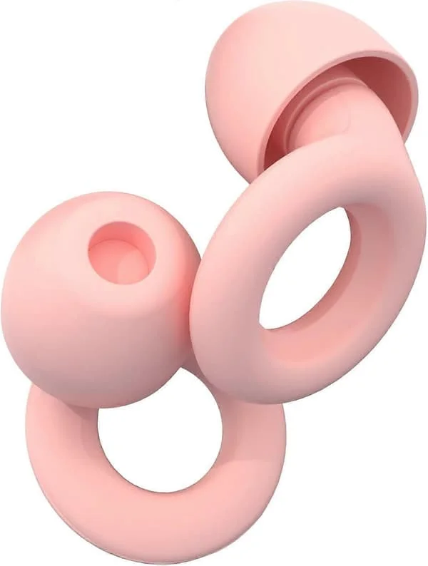 LoopQuiet Støjreducerende Ørepropper - Ultrabløde, Genanvendelige Høreværn til Søvn og Støjfølsomhed - 1 Par - Pink