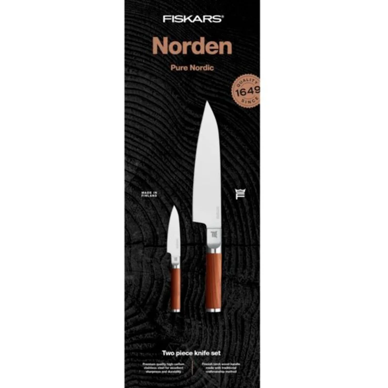 Fiskars Norden Knivsæt 2 Dele - Træ og stål | KitchenOne