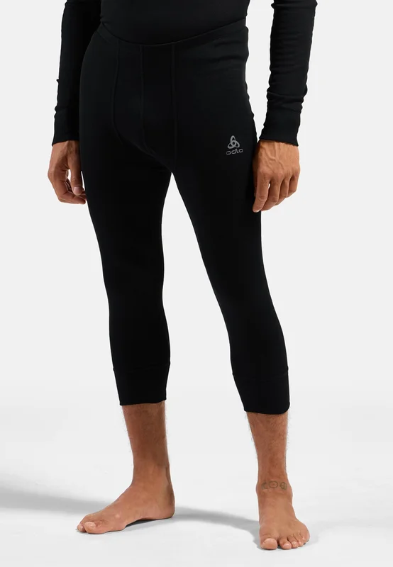Odlo Active Warm Base Layer 3/4 Bukse for herre, S, svart