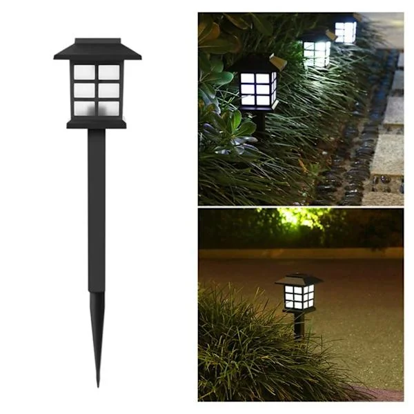 Solar LED Gräsmatta Lampa Utomhus Mini Solar Lampa Liten Palats Lampa Vattentät Gård Atmosfär Trädgårdslampa