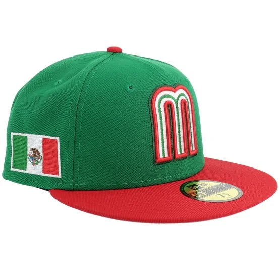 New Era - Grønn fitted Caps - Mexico World Baseball Classic 26 59FIFTY Green/Red Fitted @ Hatstore
