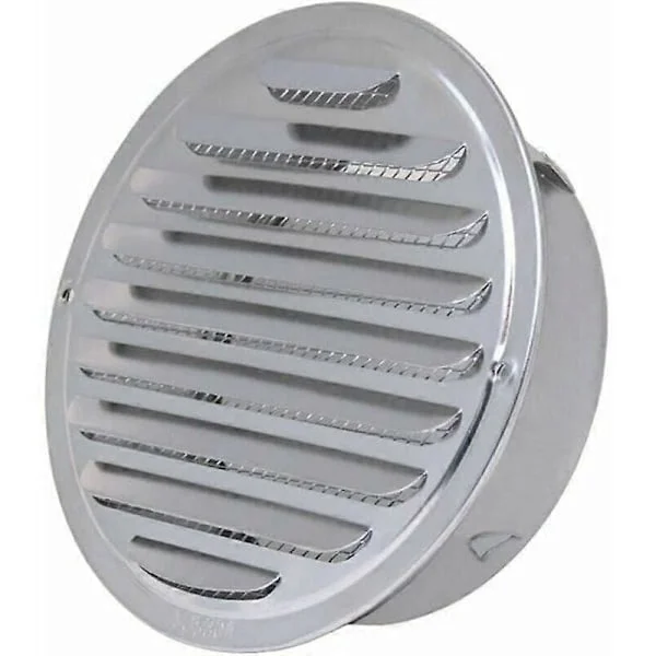 Sfär Ventilationsgaller i Rostfritt Stål Förtjockad Väggmonterad Köksfläkt Avgasrör Badrum Kök Luftventil Fläkt Aerator (150mm)